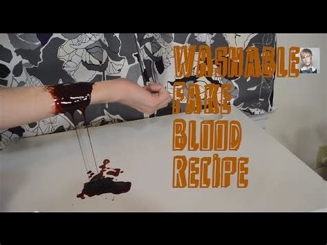 what to use for fake blood on clothes|recipes for fake blood.